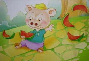 小猪吃瓜作文,趣味盎然的田园生活